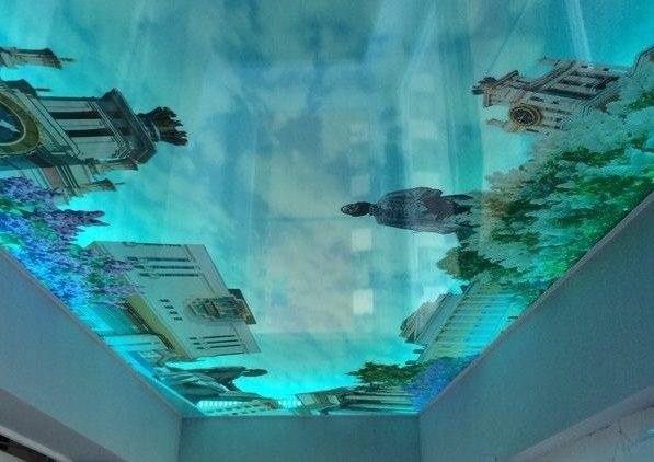Натяжной потолок в 3D (Город)