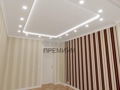 Бесшовные потолки Санкт-Петербург с подсветкой 