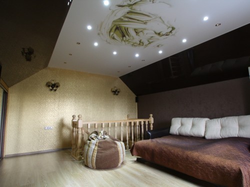 Натяжной потолок в спальню в Минске